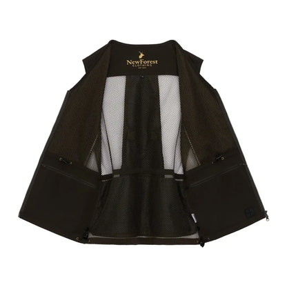 Black New Forest Dog Training Vest II with mesh and zip pockets