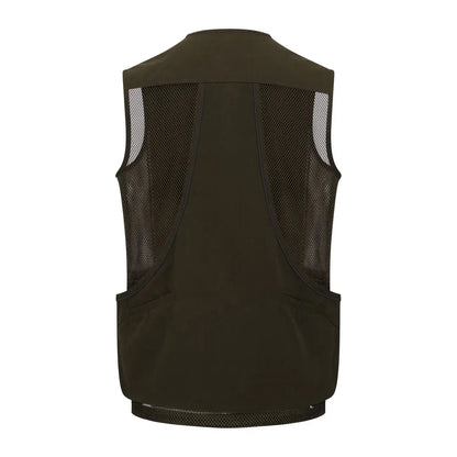Dark olive New Forest Dog Training Vest II with mesh panels and pockets