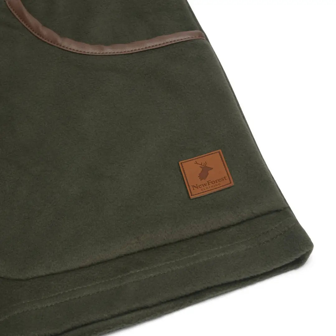 Olive green fleece shorts from the New Forest Fleece Gilet collection, perfect for outdoor adventures