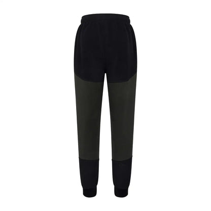 Black and olive green New Forest Fleece Joggers with elastic waist and ribbed cuffs