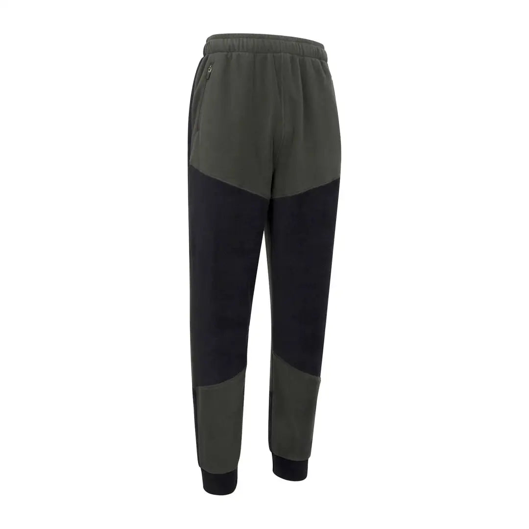 Dark olive and black New Forest Fleece Joggers with relaxed fit