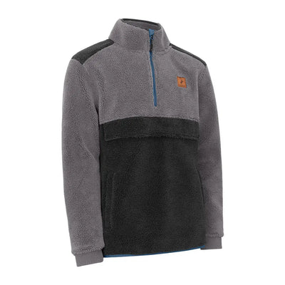 Gray and black New Forest Fox Fibre Pile Fleece perfect for cozy adventures