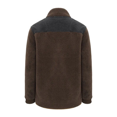 Brown and gray New Forest Fox Fibre Pile Fleece jacket for cozy warmth and style