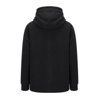 Black hooded sweatshirt from the New Forest Heathland Hoodie collection, perfect for outdoor vibes