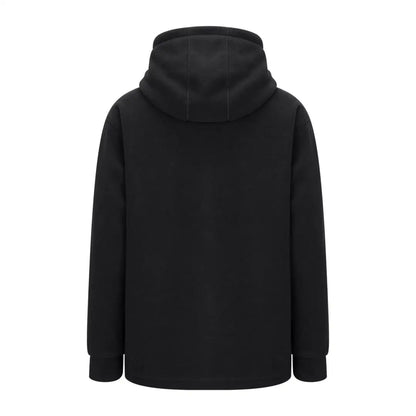Black hooded sweatshirt from the New Forest Heathland Hoodie collection, perfect for outdoor vibes
