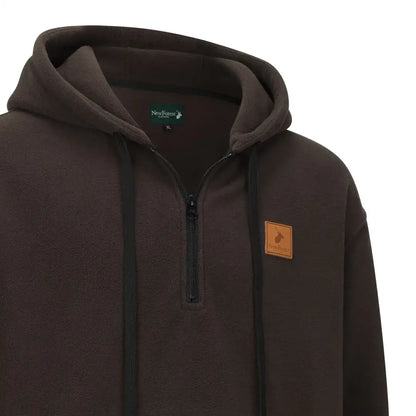 Brown hooded fleece pullover from the New Forest Heathland Hoodie collection, perfect for forest vibes