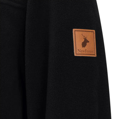Black fleece jacket with logo patch from New Forest Knightwood Zip Fleece, perfect country clothing