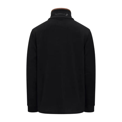 Black long-sleeved shirt from New Forest Knightwood Zip Fleece for stylish country clothing