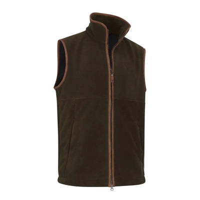 Brown fleece gilet from Forest Knightwood Knightwood Gilet with zipper for outdoor style