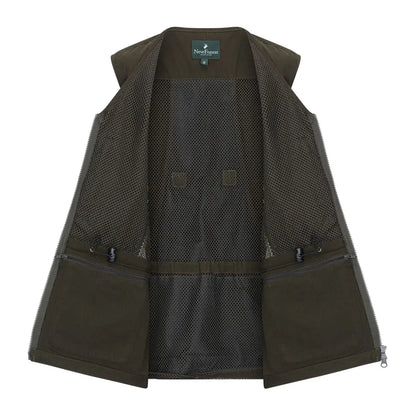 Open olive green dog sports vest from New Forest Ladies Dog Sports Vest collection