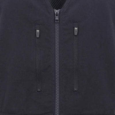 Black nylon bomber jacket dog training vest for ladies training sessions