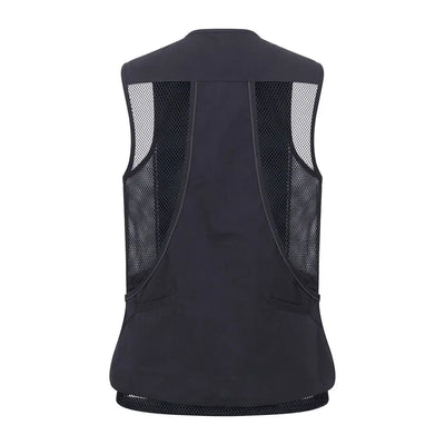 Black mesh-backed New Forest dog training vest with pockets for sessions