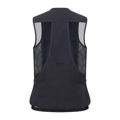 Black mesh-backed New Forest dog training vest with pockets for sessions