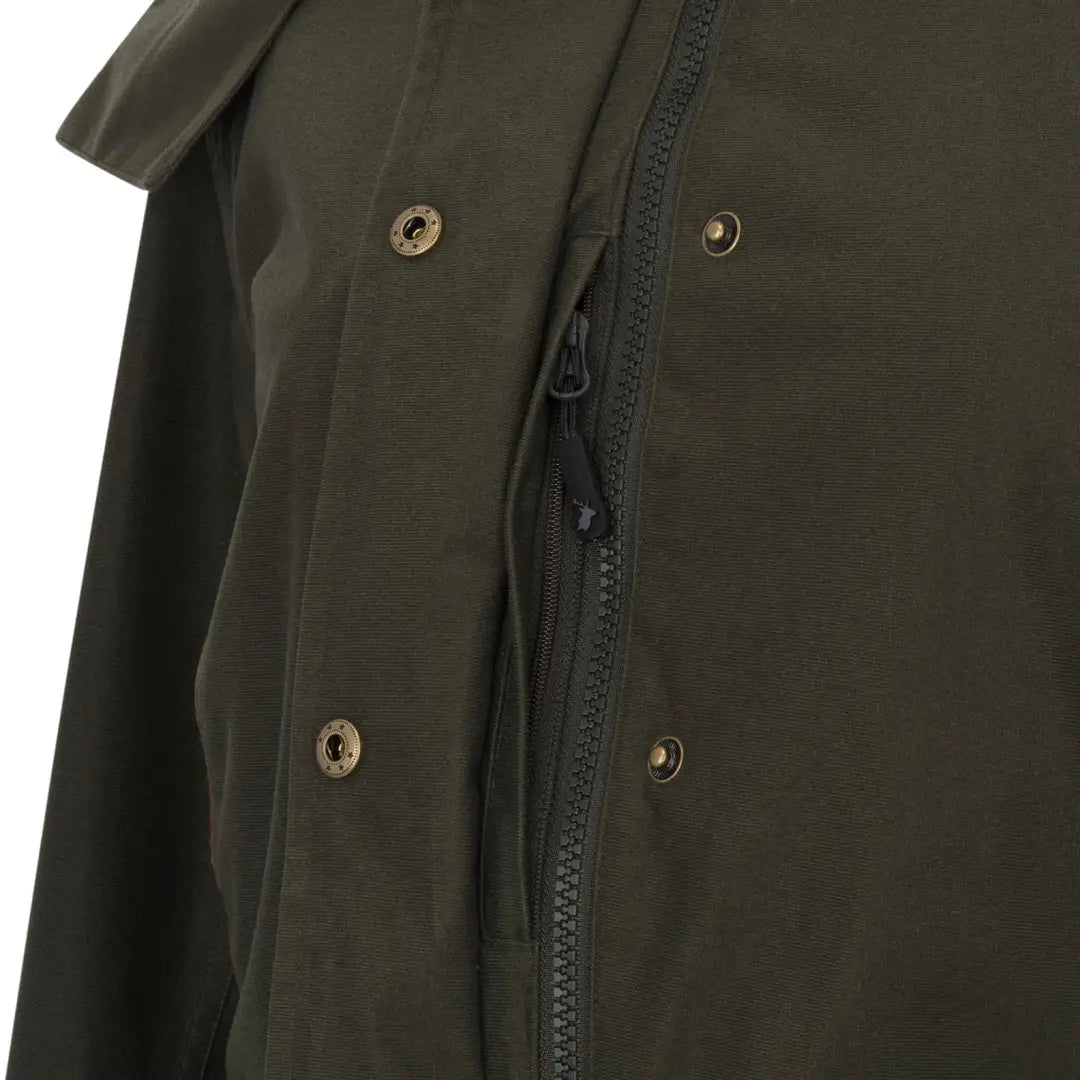 Olive green Forest Ladies Marsh jacket with zipper and buttons for ladies marsh style