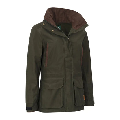 Olive green women’s outdoor jacket from New Forest Ladies Marsh collection
