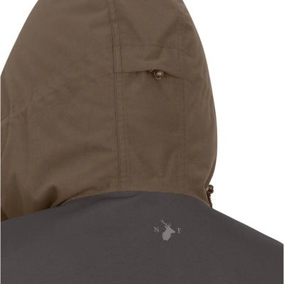 Brown and gray hooded jacket from the New Forest Ladies Nightjar Smock collection