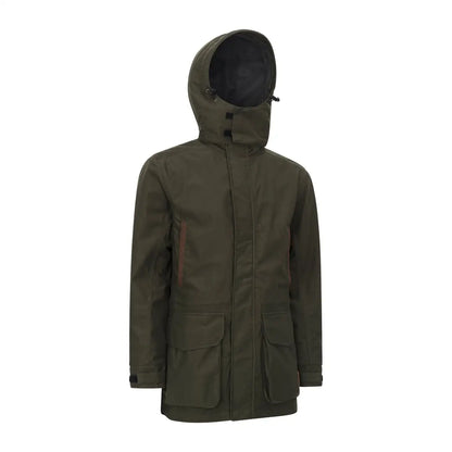 Olive green hooded Forest Marsh Jacket perfect for outdoor adventures