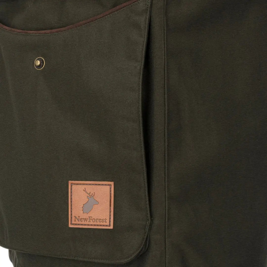 Green pocket on the New Forest Marsh Jacket, perfect for your forest marsh adventures
