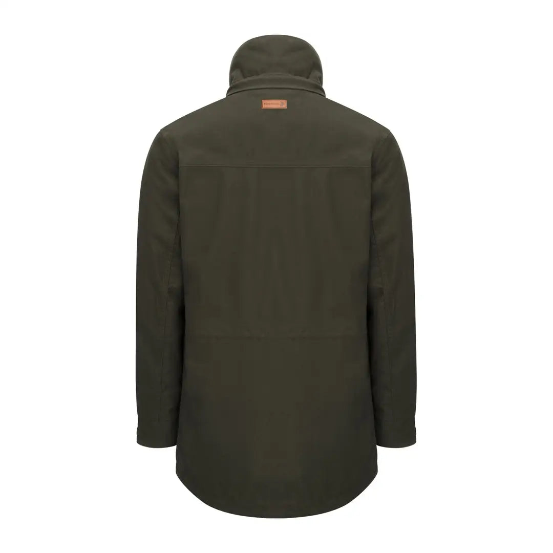 Olive green hooded Forest Marsh Jacket, perfect for outdoor adventures