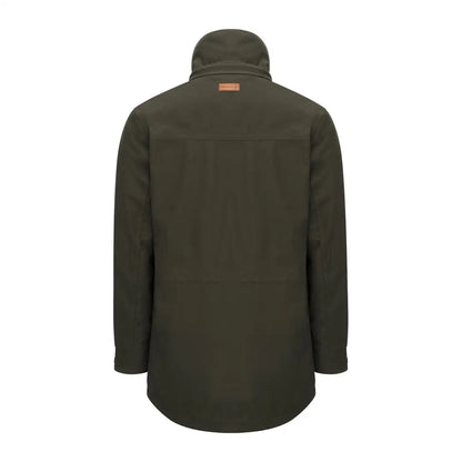 Olive green hooded Forest Marsh Jacket, perfect for outdoor adventures