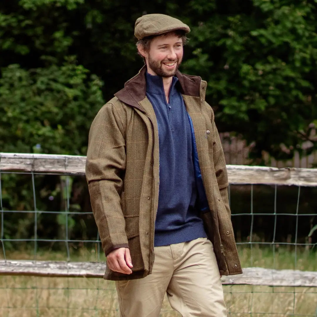 New Forest Maverick Tweed Flat Cap At New Forest New Forest Clothing