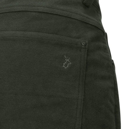 Dark green Moleskin jeans with back pocket from New Forest Moleskin Jeans