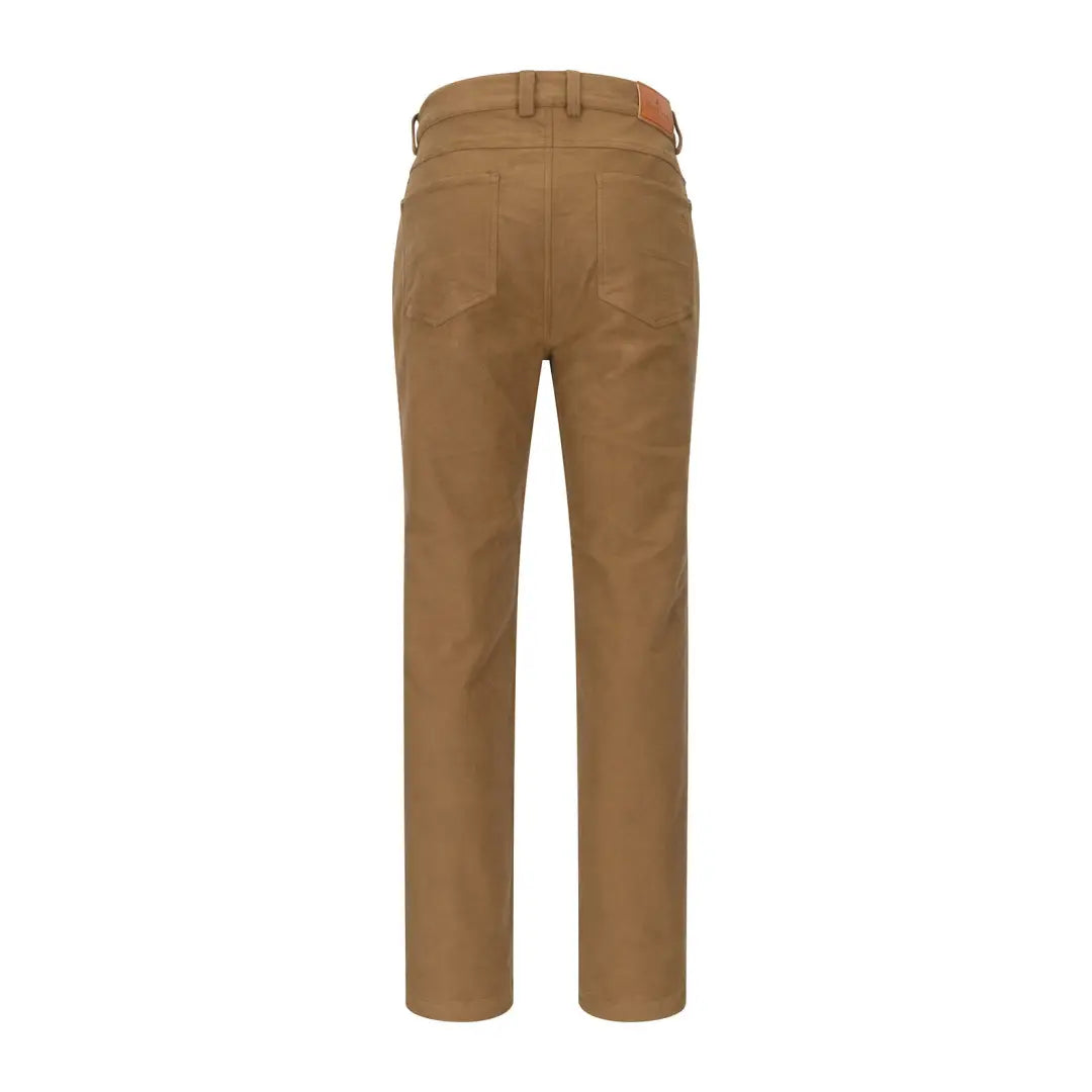 Khaki forest moleskin jeans in straight-leg style from New Forest Moleskin Jeans