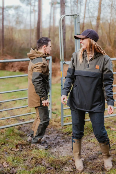 Two-tone outdoor apparel featuring New Forest Nightjar Trousers in a stylish design