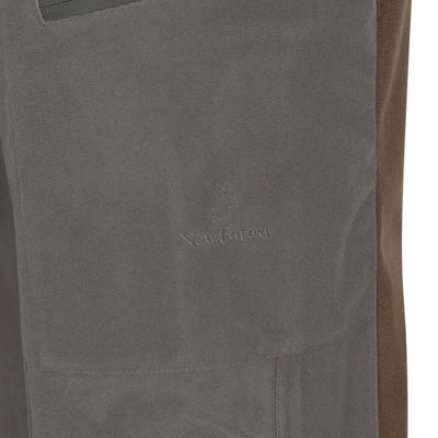 Gray and brown pants for men, featuring the stylish New Forest Nightjar Trousers design