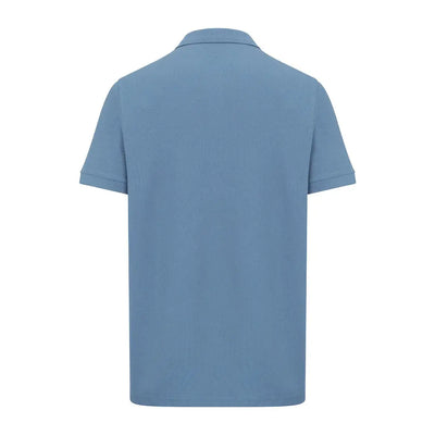 Blue short-sleeved New Forest Pique Polo Shirt for a casual, stylish look