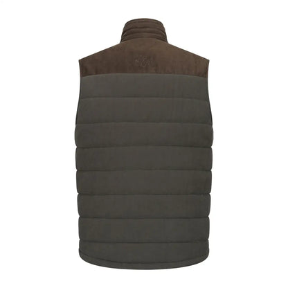 Olive green forest polar gilet puffer vest for cozy outdoor style