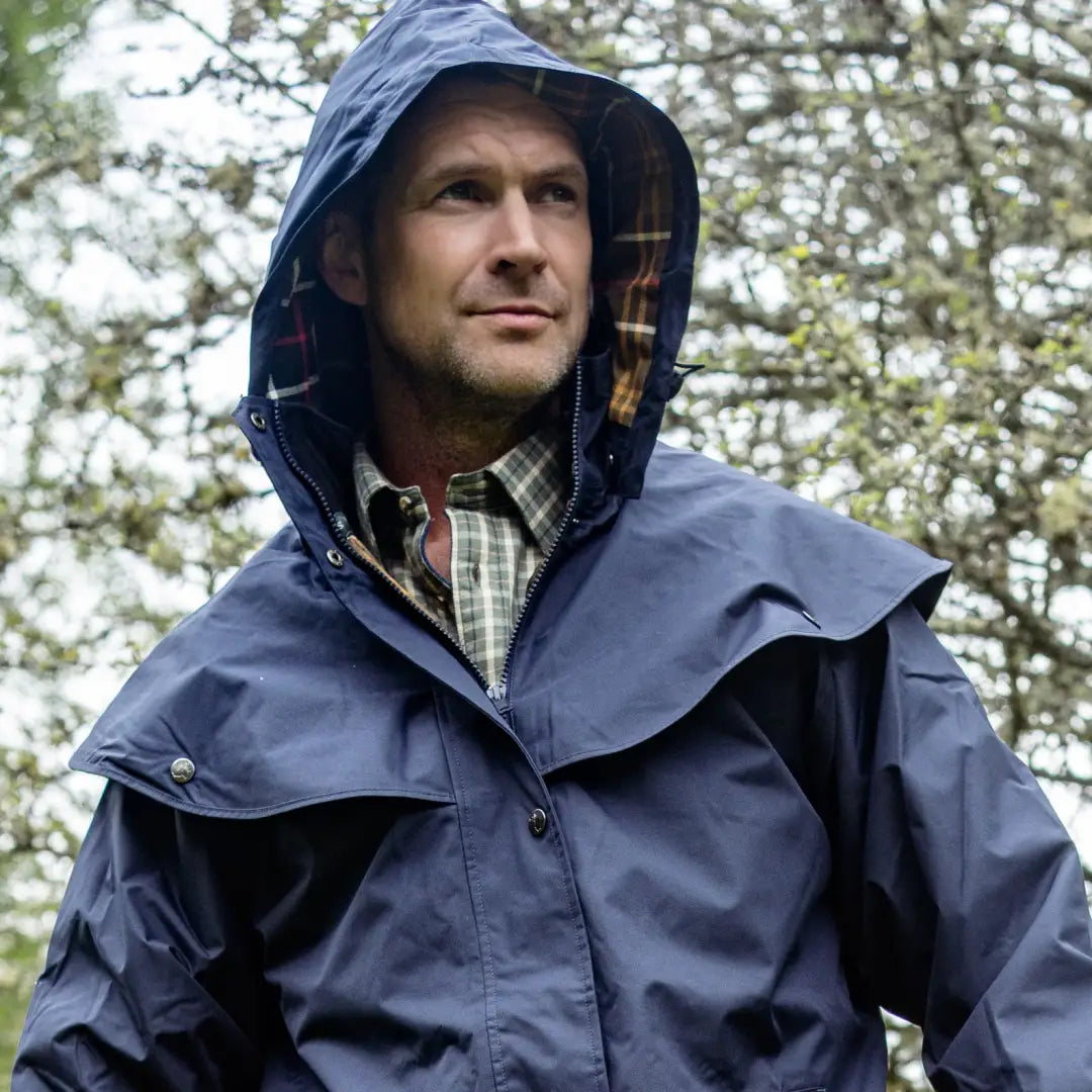 Full length waterproof coat mens discount