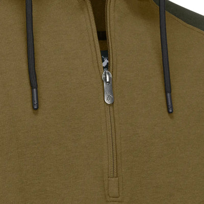 Olive green Forest Raptor Hoodie with stylish black drawstrings for a comfy look