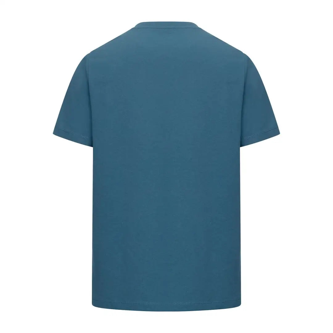 Blue short-sleeved New Forest Stag Logo T-Shirt, perfect forest clothing graphic