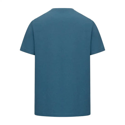 Blue short-sleeved New Forest Stag Logo T-Shirt, perfect forest clothing graphic