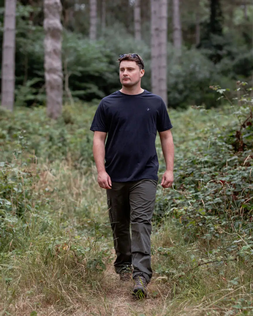 Man in outdoor forest clothing 2-pack T-shirts from New Forest T-Shirt 2-Pack