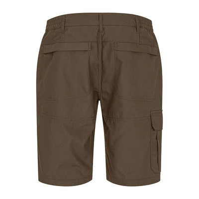 Olive-green cargo shorts perfect for exploring the woods with our New Forest Trail Shorts