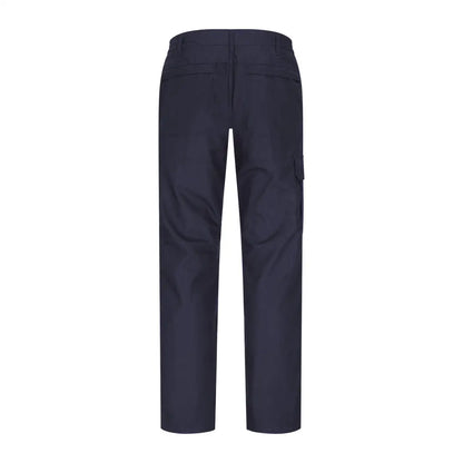 Navy blue Forest Trail Trousers with multiple pockets and straight leg design