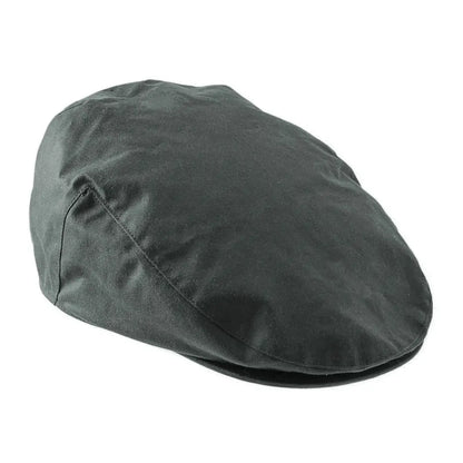 Dark gray flat cap from New Forest Wax Flat Cap collection, perfect for stylish days