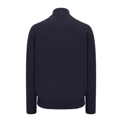 Navy blue zip neck jumper from New Forest, perfect for cozy, casual style