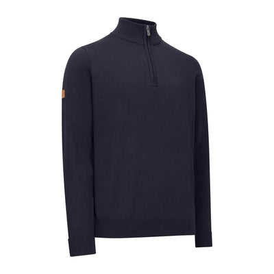 Navy zip neck jumper from New Forest, perfect for comfy and stylish layering