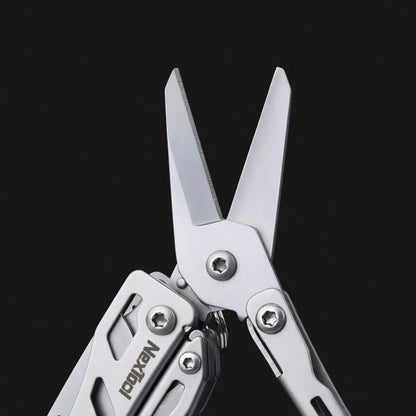 NexTool Flagship Mini Multi Tool with silver blades for outdoors hunting