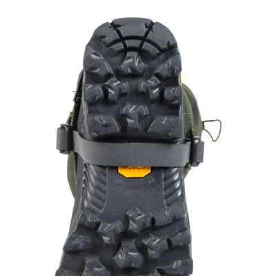 Hiking boot sole with strap on Percussion Rip-Stop 1200 Gaiters for outdoor adventures