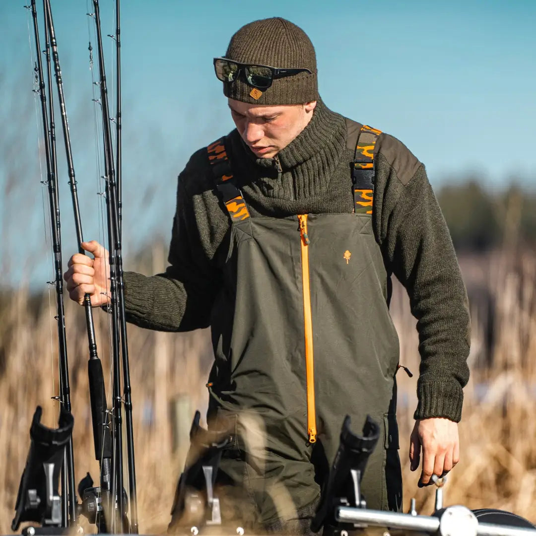 Fishing trousers with boots online
