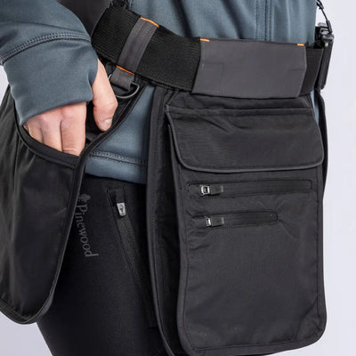 Black shooting vest with pockets from Pinewood Dog Sports Utility Belt for dog sports fun