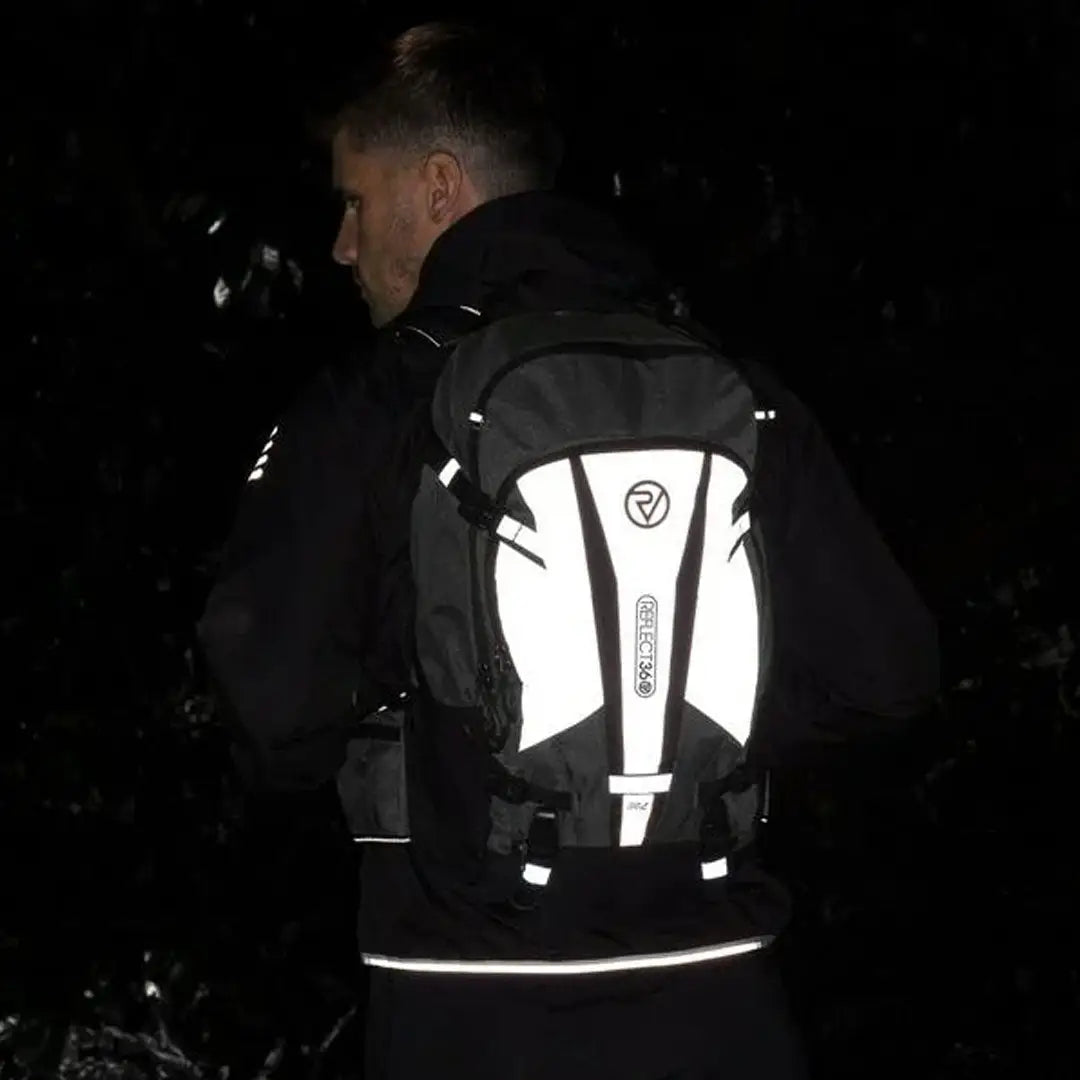 Black Proviz Reflect360 Explorer Backpack with reflective panels