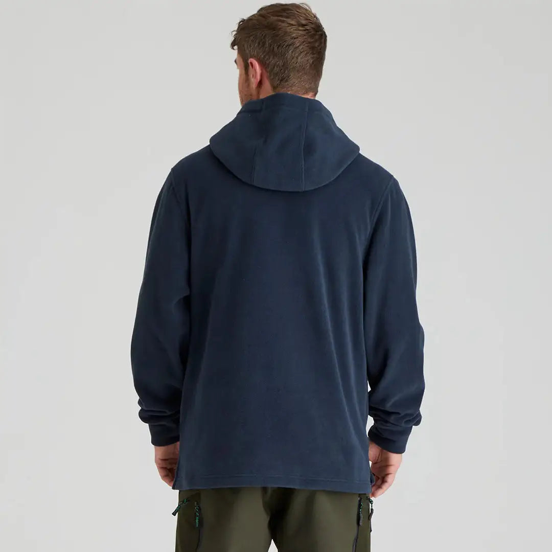 Navy Hooded Sweatshirt from Ridgeline Ballistic Fleece, perfect for chilly autumn days