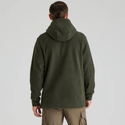 Olive green Ridgeline Ballistic Hooded Fleece offers superior warmth and ballistic hoodie offers