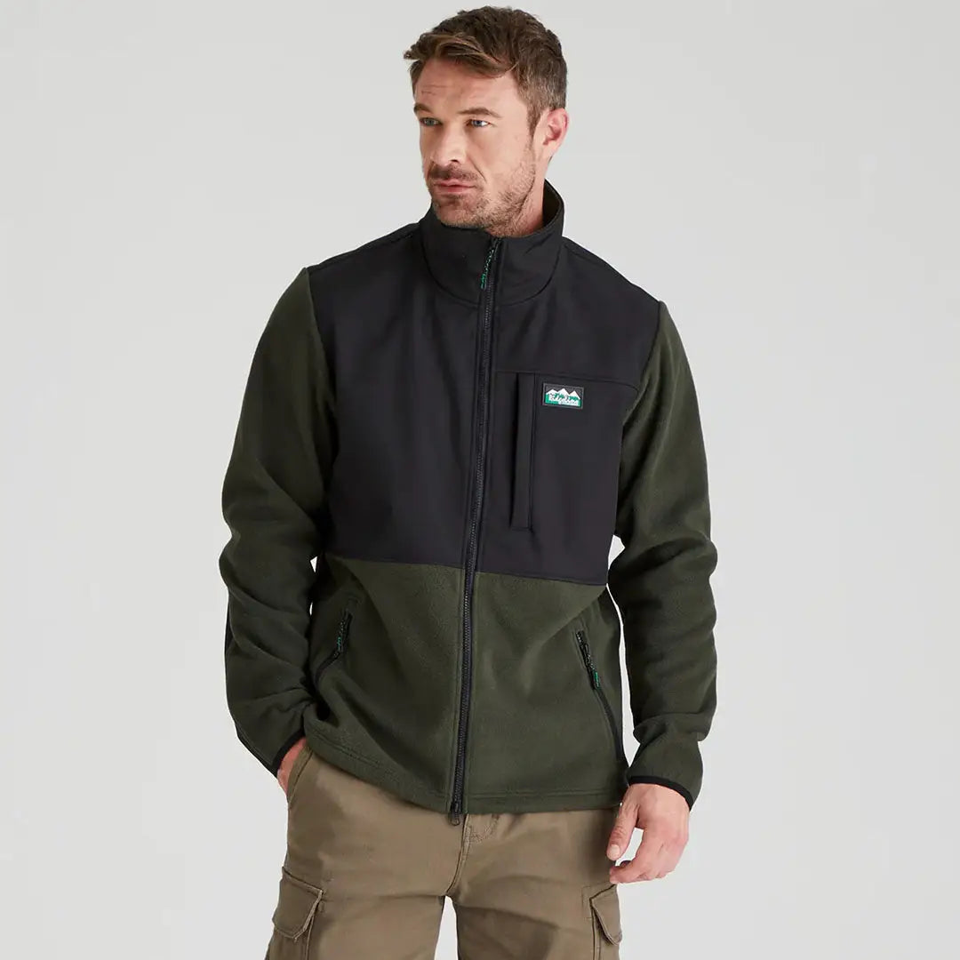 Ridgeline Hybrid Fleece Jacket showing two-tone fleece and stylish design