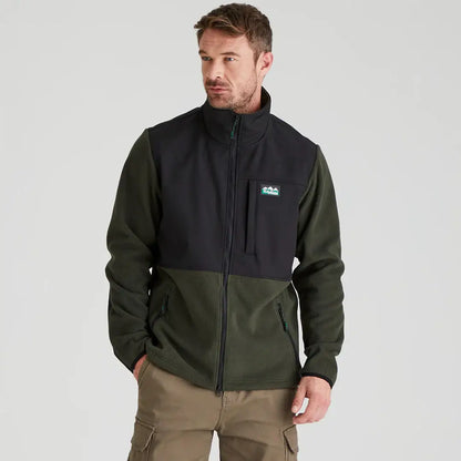 Ridgeline Hybrid Fleece Jacket showing two-tone fleece and stylish design